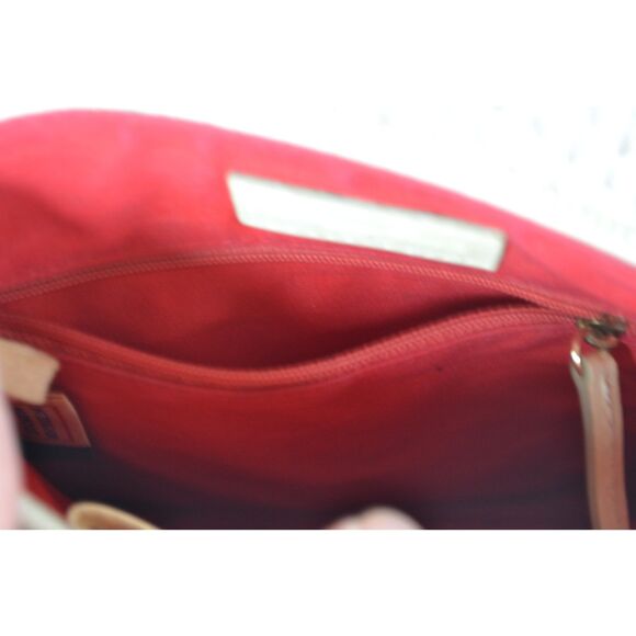 Dooney & Bourke Pink Green Zebra Leather Suki Crossbody Bag Y2K - Picture 13 of 16